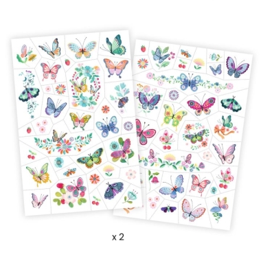 Tetováló matricák - Álompillangók - Dream butterflies