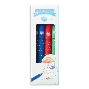 Radírozható tollkészlet - 4 színű - 4 Classic erasable penspens