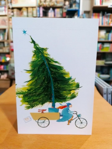 Szimonidesz Hajnalka képeslap - Száguldó karácsonyfa (álló)