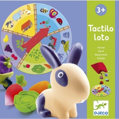 Fejlesztő társasjáték - Tapintható képeslottó - Tactilo loto, farm