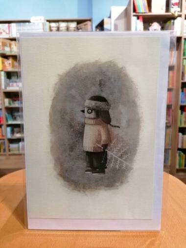 Rofusz Kinga képeslap - Karácsonyfával